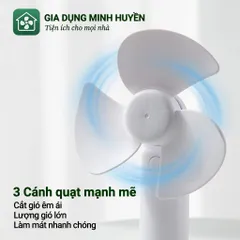 Quạt Cầm Tay Mùa Hè Ngoài Trời Và Du Lịch Đầu Cắm USB Làm Mát Im Lặng Không Dây Mini