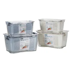 [Combo] 2 Hộp Đựng Thực Phẩm 2 Lớp Hokori Việt Nhật, Đựng Đồ Tủ Lạnh Tiện Lợi Gọn Gàng Sạch Sẽ