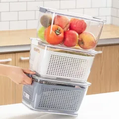 [Combo] 2 Hộp Đựng Thực Phẩm 2 Lớp Hokori Việt Nhật, Đựng Đồ Tủ Lạnh Tiện Lợi Gọn Gàng Sạch Sẽ