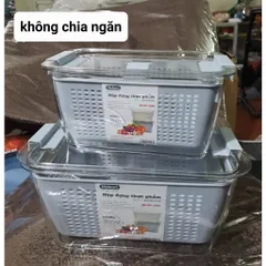 [Combo] 2 Hộp Đựng Thực Phẩm 2 Lớp Hokori Việt Nhật, Đựng Đồ Tủ Lạnh Tiện Lợi Gọn Gàng Sạch Sẽ