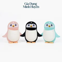 Kệ dán tường hình chim cánh cụt đựng đồ cá nhân dễ thương - Tiết kiệm không gian, chịu lực tốt, không cần khoan, có lỗ t