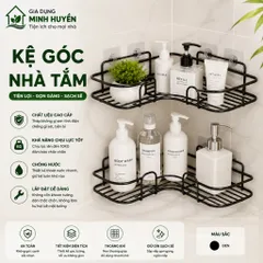 Kệ Góc Nhà Tắm Thép Không Gỉ - Kệ Dán Tường Tam Giác Nhà Bếp Phòng Tắm Chịu Tải 5KG - Chống Han Rỉ