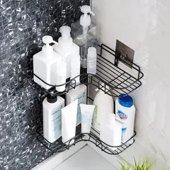 Kệ Góc Nhà Tắm Thép Không Gỉ - Kệ Dán Tường Tam Giác Nhà Bếp Phòng Tắm Chịu Tải 5KG - Chống Han Rỉ