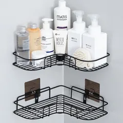 Kệ Góc Nhà Tắm Thép Không Gỉ - Kệ Dán Tường Tam Giác Nhà Bếp Phòng Tắm Chịu Tải 5KG - Chống Han Rỉ