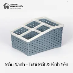 Khay Nhựa 4 Ngăn Tiện Lợi Size To – Hộp Đựng Mỹ Phẩm, Văn Phòng, Đồ Gia Dụng Gọn Gàng, Nhựa PP Bền Đẹp
