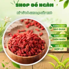 Kỷ Tử Đỏ Size Đại, Câu Kỉ Tử Loại 1 Sấy Khô Quả To Đỏ Đều Giúp Đẹp Da, Bổ Máu, Dễ Ngủ, Sáng Mắt