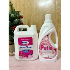 Combo Kamax 5kg + Putin 2kg – Nước Giặt & Xả Vải – Giặt Sạch, Thơm Lâu, Tiết Kiệm