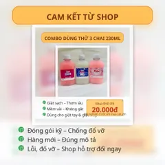 Combo Dùng Thử 3 Chai 230ml–Nước Giặt Kamax & Xả Vải Putin (Rosie + Enchanter) – Giặt Sạch, Thơm Lâu