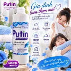 Tinh Cốt Xả Vải Putin Happy 500ml Hạt Lưu Hương Thơm Lâu Đậm Đặc Gấp 10 Lần Xả Thường Siêu Mềm Vải