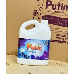 Nước Giặt Xả Putin 2in1 Can 3.5kg Hương Ngàn Hoa Thơm Lâu Sạch Sâu Khử Mùi⁠ Mạnh
