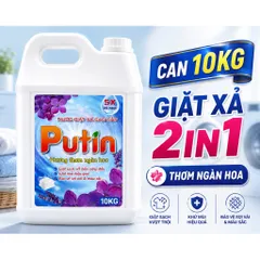 Nước Giặt Xả 2in1 Putin Ngàn Hoa 3.5KG 10KG Thơm Lâu Khử Mùi Giặt Sạch Quần Áo Tiết Kiệm