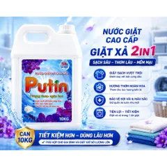Nước Giặt Xả 2in1 Putin Ngàn Hoa 3.5KG 10KG Thơm Lâu Khử Mùi Giặt Sạch Quần Áo Tiết Kiệm