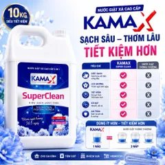 Nước Giặt Xả 5in1 Kamax 5Kg Thơm Lâu Giặt Sạch Khử Mùi Hương Nước Hoa Cho Gia Đình Tiệm Giặt