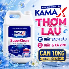 Nước Giặt Xả 5in1 Kamax Classy 10Kg Thơm Lâu Giặt Sạch Sâu Khử Mùi Cho Gia Đình Tiệm Giặt