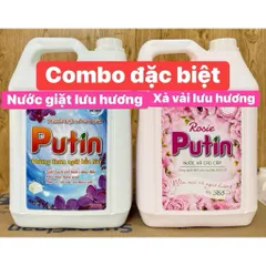 Nước Giặt Xả 2in1 Putin Ngàn Hoa 3.5KG 10KG Thơm Lâu Khử Mùi Giặt Sạch Quần Áo Tiết Kiệm