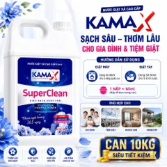 Nước Giặt Xả 5in1 Kamax 5Kg Thơm Lâu Giặt Sạch Khử Mùi Hương Nước Hoa Cho Gia Đình Tiệm Giặt
