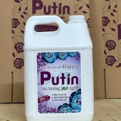 Nước Xả Vải Putin Happy 10KG Can Lớn Hạt Lưu Hương Thơm Lâu Sau Phơi Sấy Làm Mềm Vải
