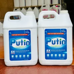 Nước Giặt Chuyên Dụng Putin 5X Pro Clean 10KG – Giặt Trắng, Khử Mùi Mạnh – Hàng Cho Tiệm Giặt