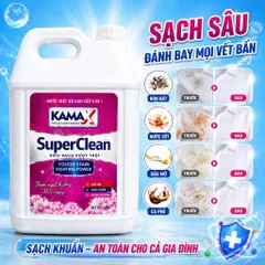 Nước giặt xả 10KG Kamax Super Clean 5in1 – Sạch sâu – Thơm lâu – Tiết kiệm cho cả gia đình