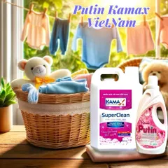Combo Nước giặt xả Kamax putin lưu hương đặc biệt 101 giờ sau sấy