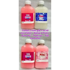 Combo 2 mẫu dùng thử Nước giặt,nước xả kamax putin 250ml