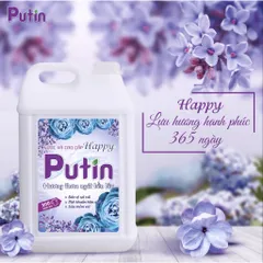 Combo (Tổng 20kg) 2 can 10kg Putin: Nước Giặt & Nước Xả Vải - Lưu Hương Sau Phơi Sấy, Tiết Kiệm Cho Tiệm Giặt