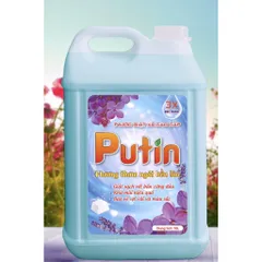 Combo (Tổng 20kg) 2 can 10kg Putin: Nước Giặt & Nước Xả Vải - Lưu Hương Sau Phơi Sấy, Tiết Kiệm Cho Tiệm Giặt