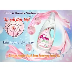 Combo 2 chai 2kg xả vải Putin công nghệ hạt lưu hương đậm đặc