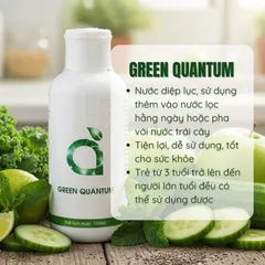 Green Quantum nước uống cô đặc diệp lục 150ml hỗ trợ thanh lọc cơ thể tăng đề kháng giảm mệt mỏi 233099