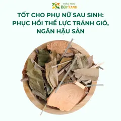 Lá tắm người dao đỏ sau sinh 1kg tốt cho phụ nữ sau sinh, lưu thông khí huyết, ngăn hậu sản Thảo Mộc Búp Xanh