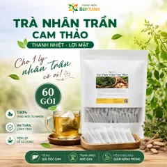Trà nhân trần cam thảo 60 túi lọc thanh nhiệt, lợi mật thương hiệu Thảo mộc Búp xanh