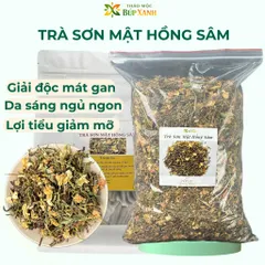 Trà Sơn Mật Hồng Sâm loại 1 pha trà hằng ngày, thơm mát, thanh nhiệt, ngủ ngon Thảo Mộc Búp Xanh