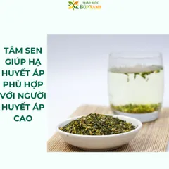 Trà Tâm Sen Sao Thơm 200g an thần, cải thiện giấc ngủ và tốt cho tim mạch Thảo Mộc Búp Sen