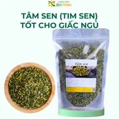 Trà Tâm Sen Sao Thơm 200g an thần, cải thiện giấc ngủ và tốt cho tim mạch Thảo Mộc Búp Sen