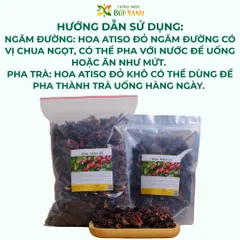 Atiso đỏ khô 1kg trà atiso sấy khô, ngâm đường, làm mứt, pha trà Thảo Mộc Búp Xanh