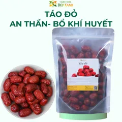 Táo Đỏ Tân Cương size 18-20 bổ khí huyết, tăng cường sức đề kháng, hỗ trợ tiêu hóa Thảo Mộc Búp Xanh