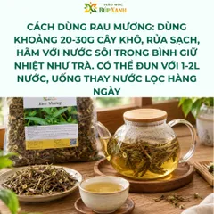Trà Rau Mương Chữa Dạ Dày 1kg Thảo Mộc Búp Xanh hỗ trợ trào ngược dạ dày, khuẩn hp