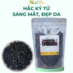 Hắc kỷ tử, kỷ tử đen 200g loại 1 nguyên chất chống oxy hóa cao, pha trà dưỡng nhan Thảo Mộc Búp Xanh