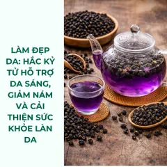 Hắc kỷ tử, kỷ tử đen 200g loại 1 nguyên chất chống oxy hóa cao, pha trà dưỡng nhan Thảo Mộc Búp Xanh