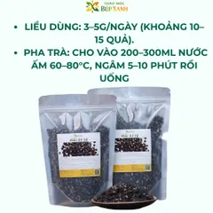 Hắc kỷ tử, kỷ tử đen 200g loại 1 nguyên chất chống oxy hóa cao, pha trà dưỡng nhan Thảo Mộc Búp Xanh