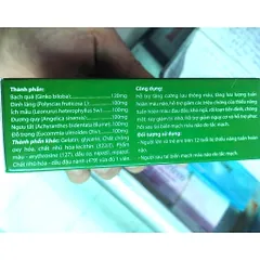 GINKGO biloba 120mg Cải thiện trí nhớ và chứng mất ngủ hoạt huyết dưỡng não, đau đầu chóng mặt, ngủ không ngon vien