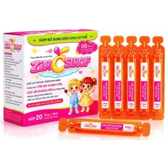 Zinc Sirof syrup bổ sung kẽm giúp bé ăn ngon ngủ tốt, tăng sức đề kháng bé thông minh, hỗ trợ kén ăn mil tui