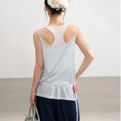 Áo hai dây nữ kẻ sọc phối lớp giả hai chi tiết dây rút eo phong cách Hàn Quốc, áo ba lỗ tanktop nữ năng động