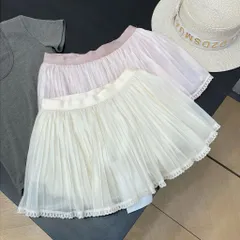 Chân Váy Voan Lưới Xếp Ly Ngắn Dáng Ballet Viền Ren Phong Cách Tiểu Thư Ngọt Ngào