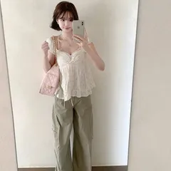 Áo kiểu nữ bèo nhún tay phồng trễ ngực phối áo lót đính nơ phong cách tiểu thư Hàn Quốc