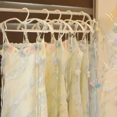 Váy Hai Dây Xanh Họa Tiết Loang Đính Hoa Nổi Sắc Màu Đi Biển Phong Cách Tiểu Thư (SẴN )