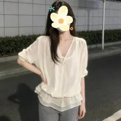 Áo sơ mi voan mỏng nhẹ đính khuy nhún bèo hông dáng rộng phong cách Hàn Quốc