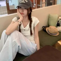 Áo thun ngắn tay cổ nơ chấm bi dáng ôm cộc mùa hè cho nữ