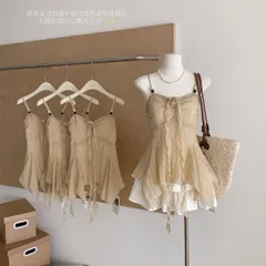 Áo Hai Dây Nâu Cổ V Viền Ren Xếp Tầng Vạt Xéo Đính Hoa Hồng Phong Cách Nàng Thơ Vintage (SẴN SHIP HỎA TỐC)