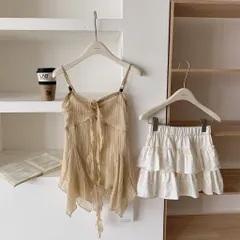 Áo Hai Dây Nâu Cổ V Viền Ren Xếp Tầng Vạt Xéo Đính Hoa Hồng Phong Cách Nàng Thơ Vintage (SẴN SHIP HỎA TỐC)